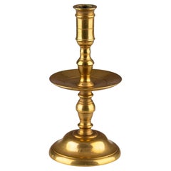19th Century European Brass Candlestick