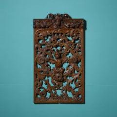 19th Century European Carved Oak Panel