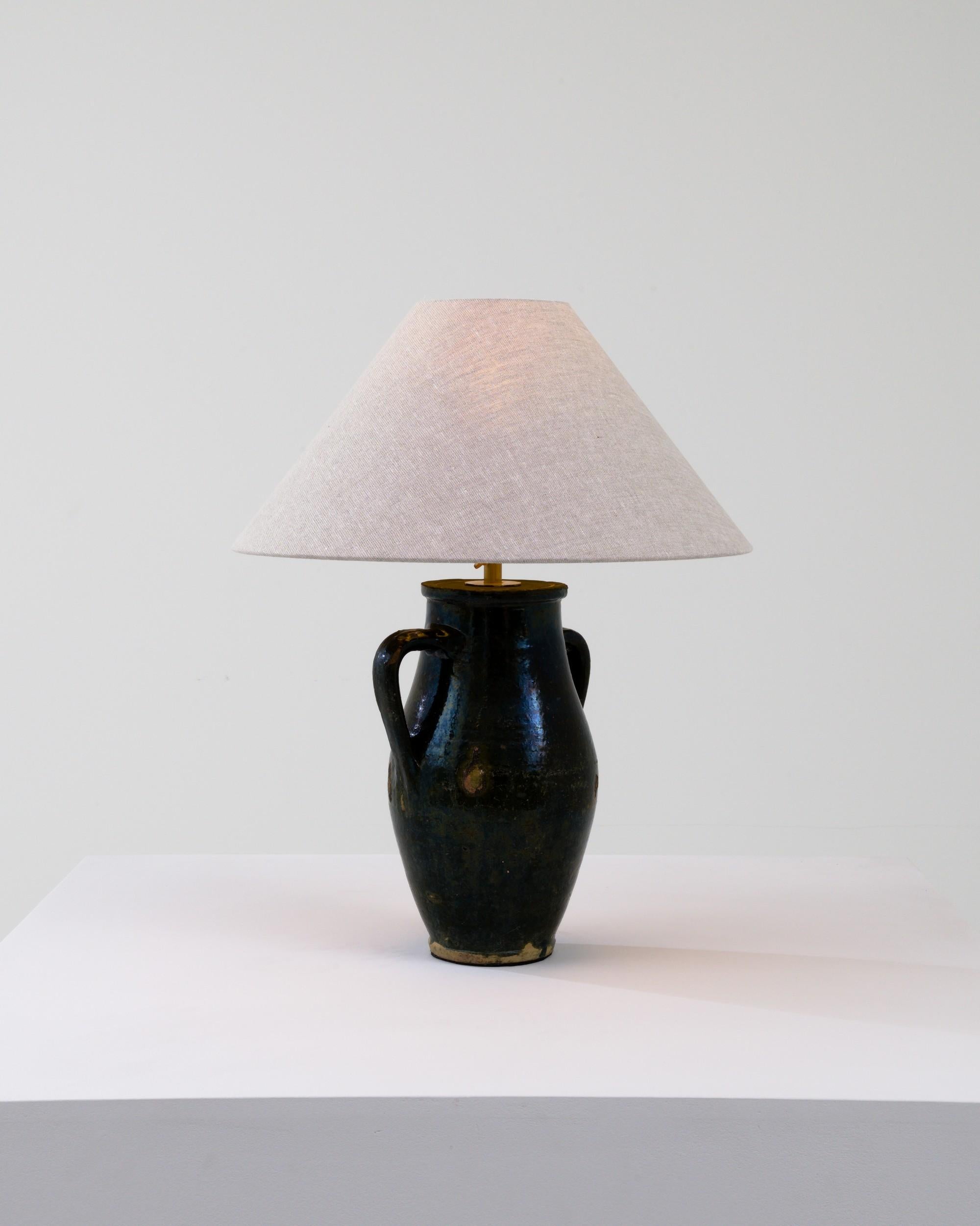 19th Century European Ceramic Jar Table Lamp  1
