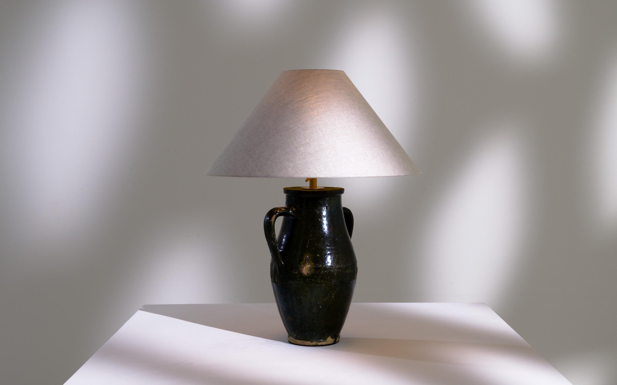 19th Century European Ceramic Jar Table Lamp  3