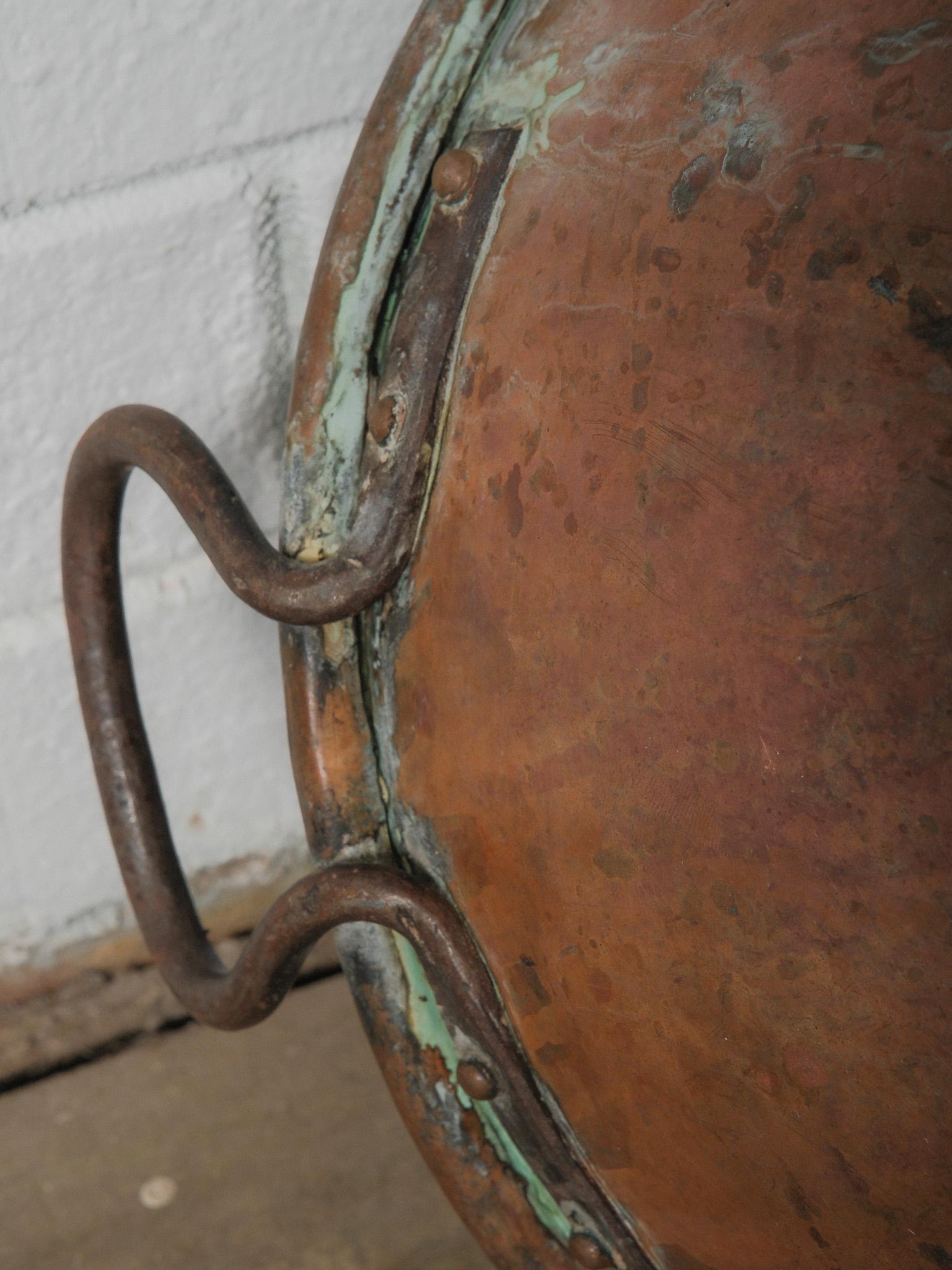19th Century European Copper Vat For Sale 4