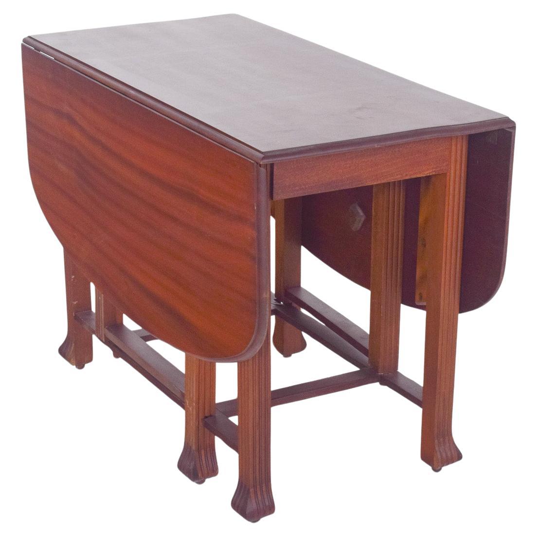 19th Century European Flip Flap Oval-Top Table