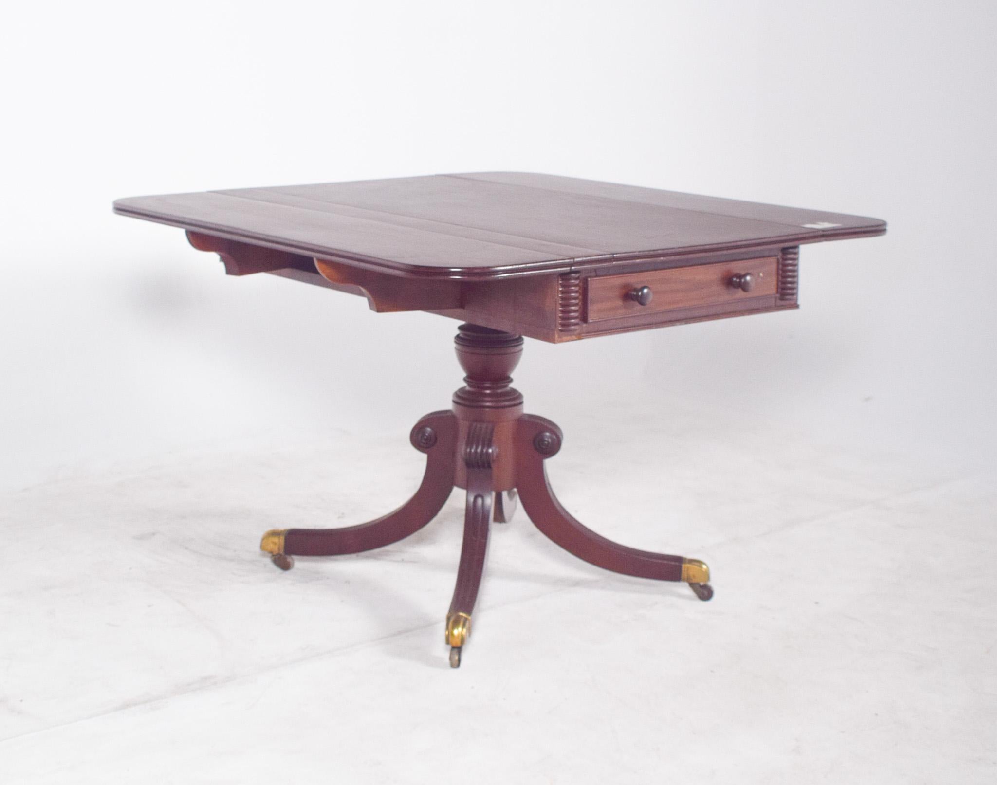 English 19th Century European Flip Flap Side Table For Sale