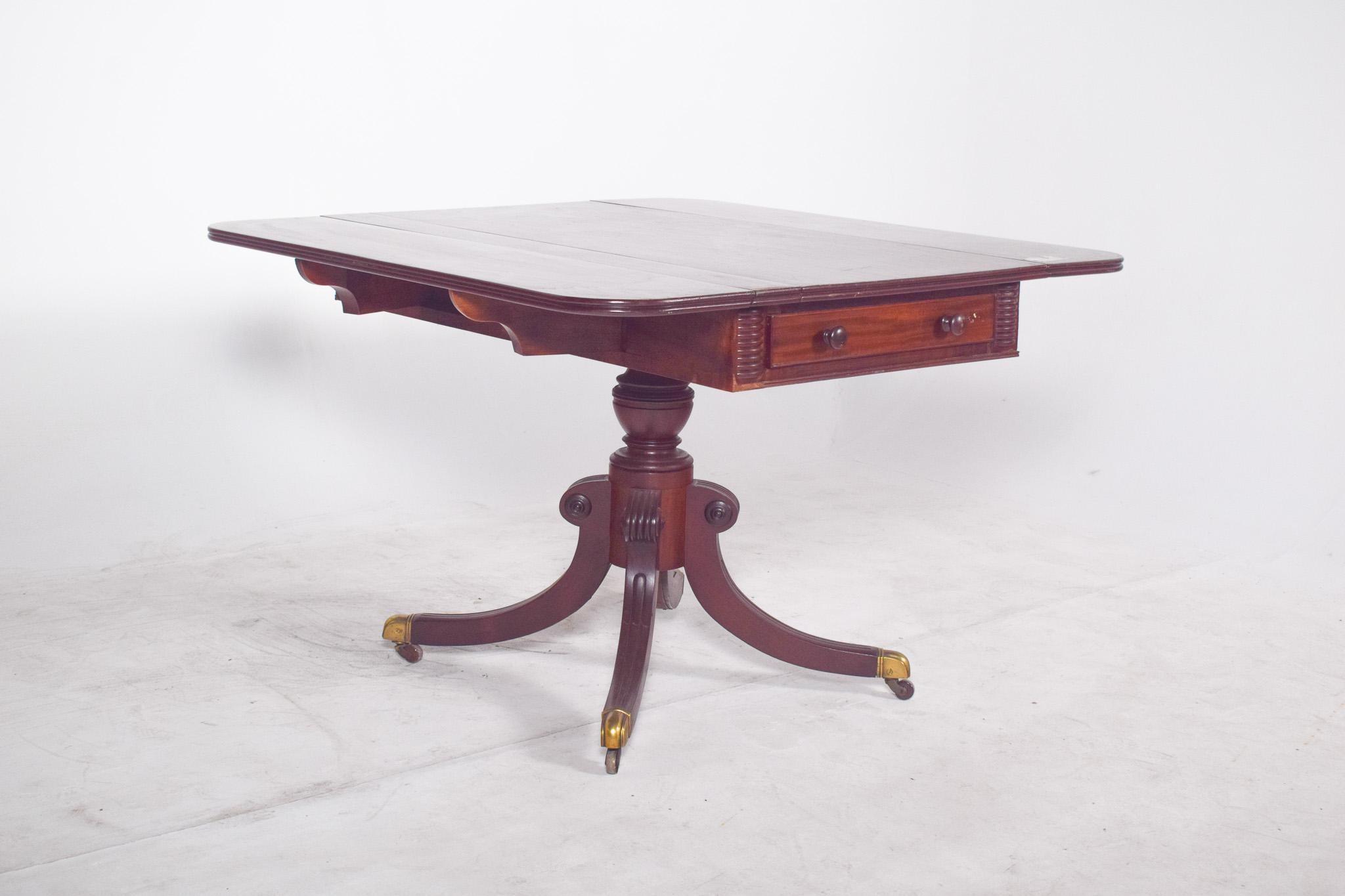 19th Century European Flip Flap Side Table In Good Condition For Sale In Lisboa, Lisboa