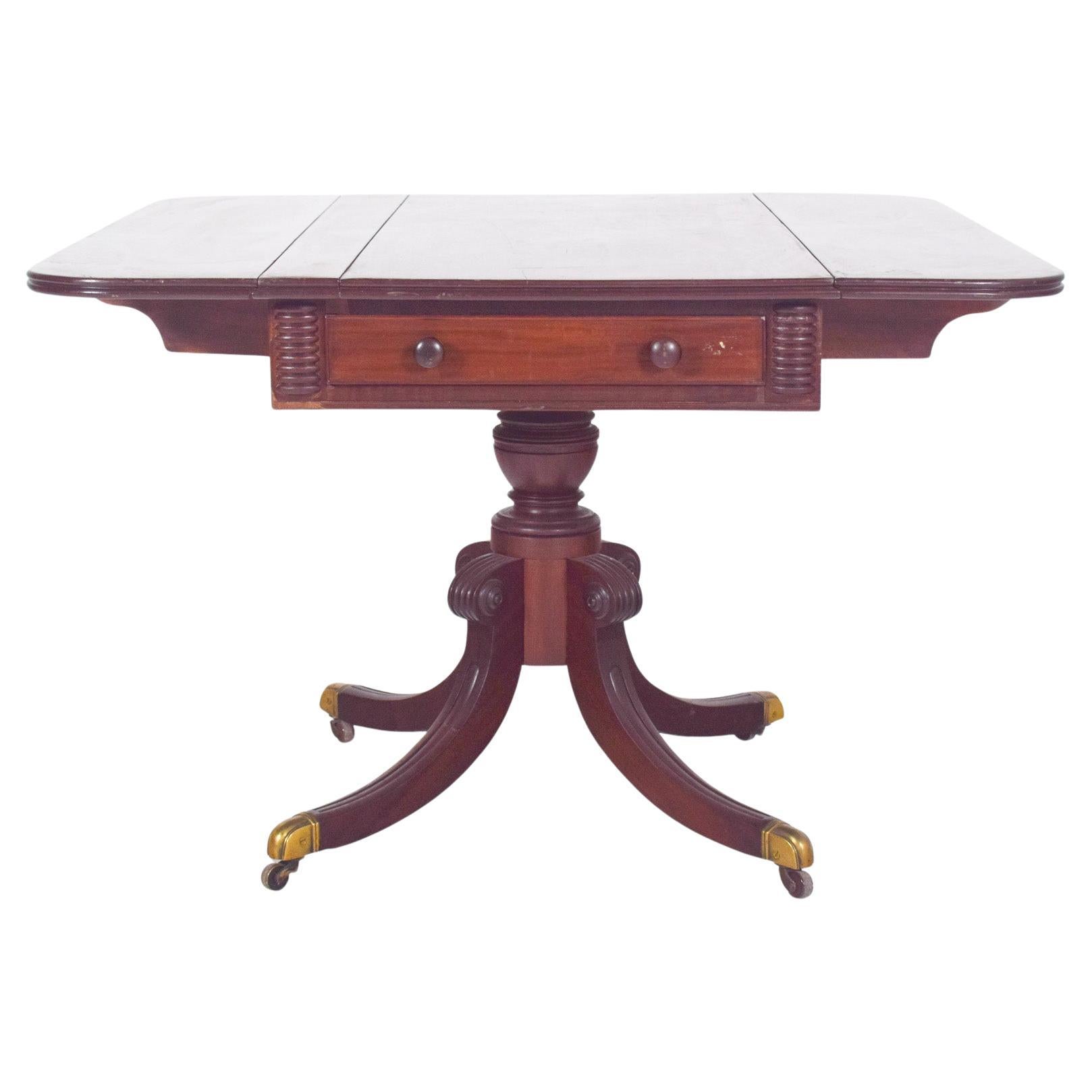 19th Century European Flip Flap Side Table