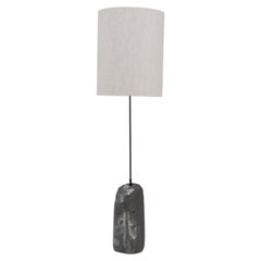 19th Century European Floor Lamp with Creamy White Marble Base