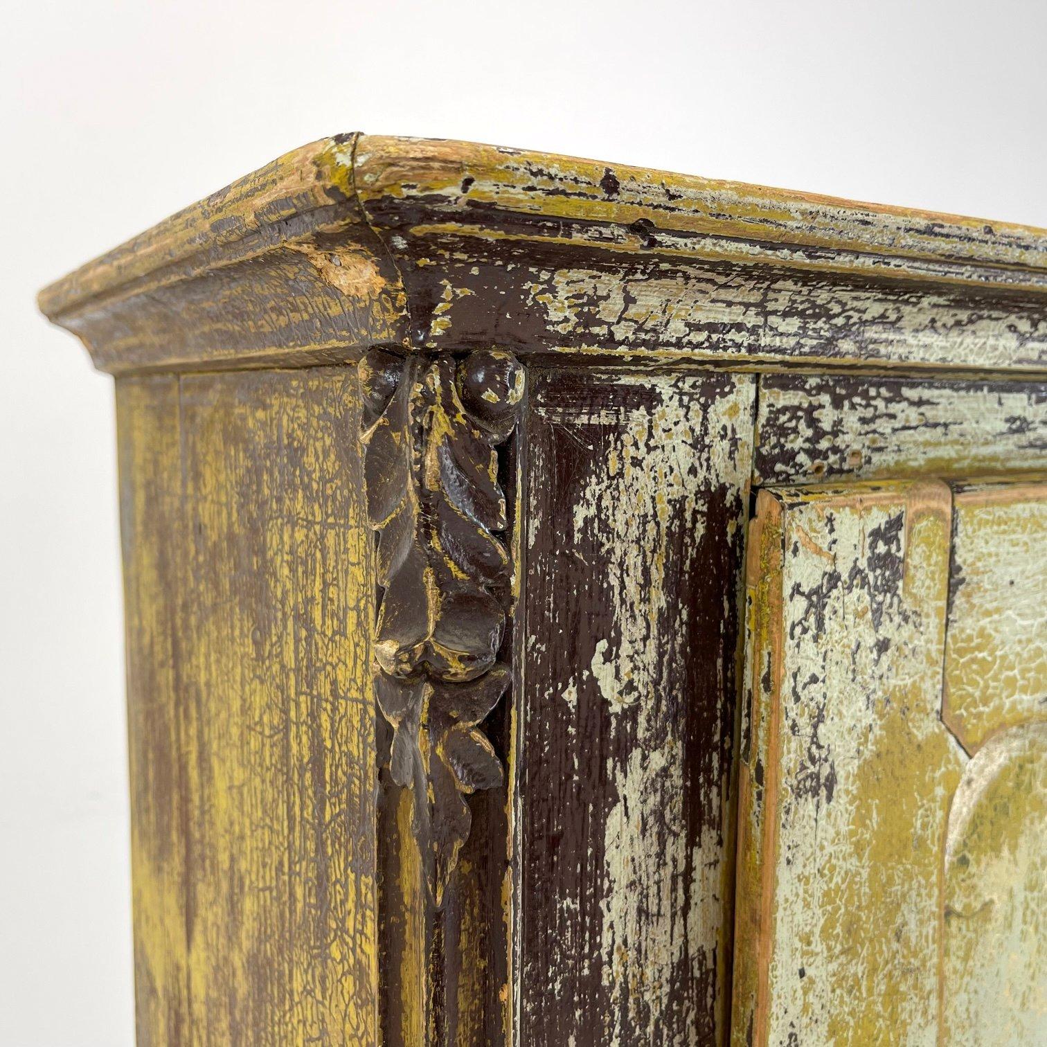 19th Century European Food Cabinet with Original Patina For Sale 1