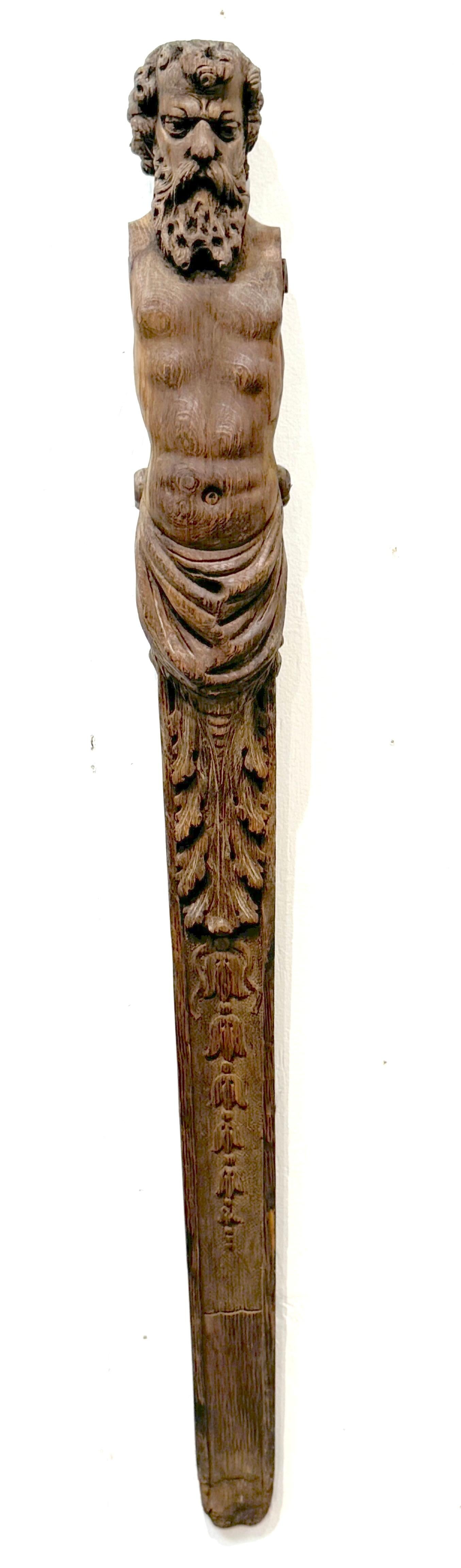 19th Century European Hercules Herm Architectural Carving

Hand-carved wood, 42