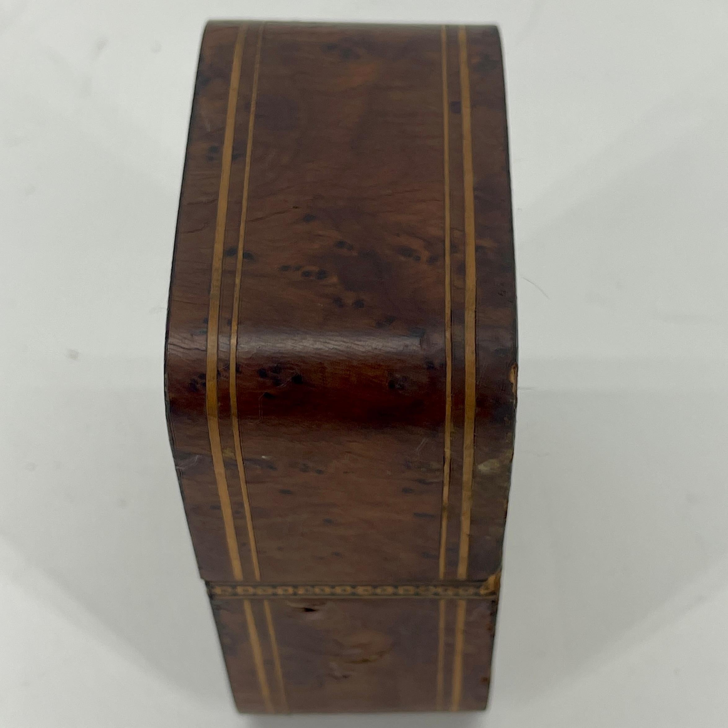 Hand-Crafted 19th Century European Inlaid Box For 2 Sets of Playing Cards 