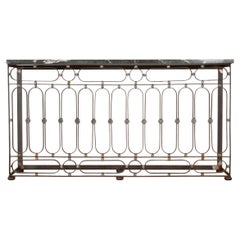 Vintage 19th Century European Iron & Zinc Console