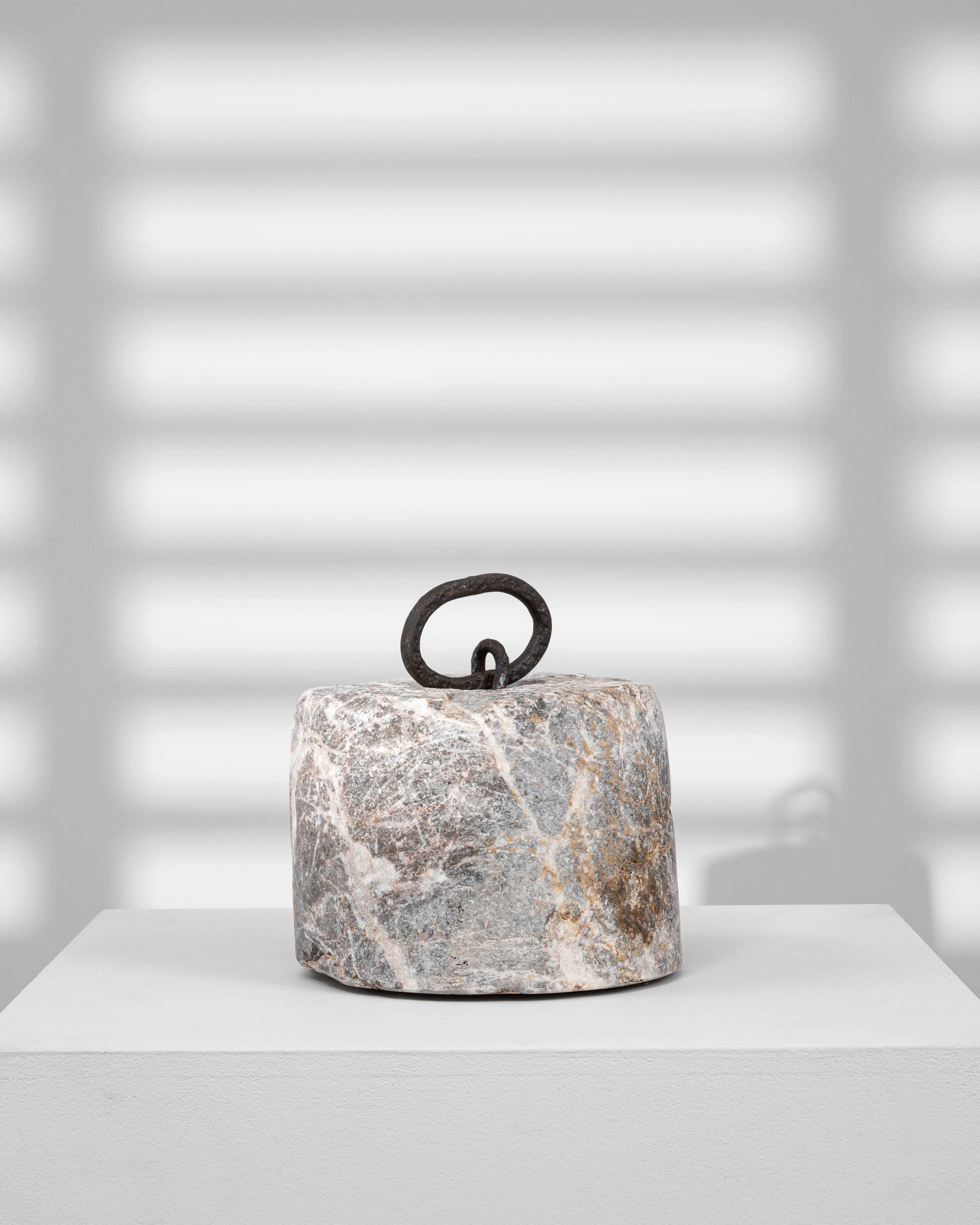 19th Century European Marble Door Stop Mármol en venta