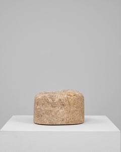 19th Century Hand-Carved European Marble Mortar, Antique Stone