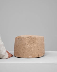 19th Century European Marble Mortar, Hand-Carved, Rustic Decor Accent