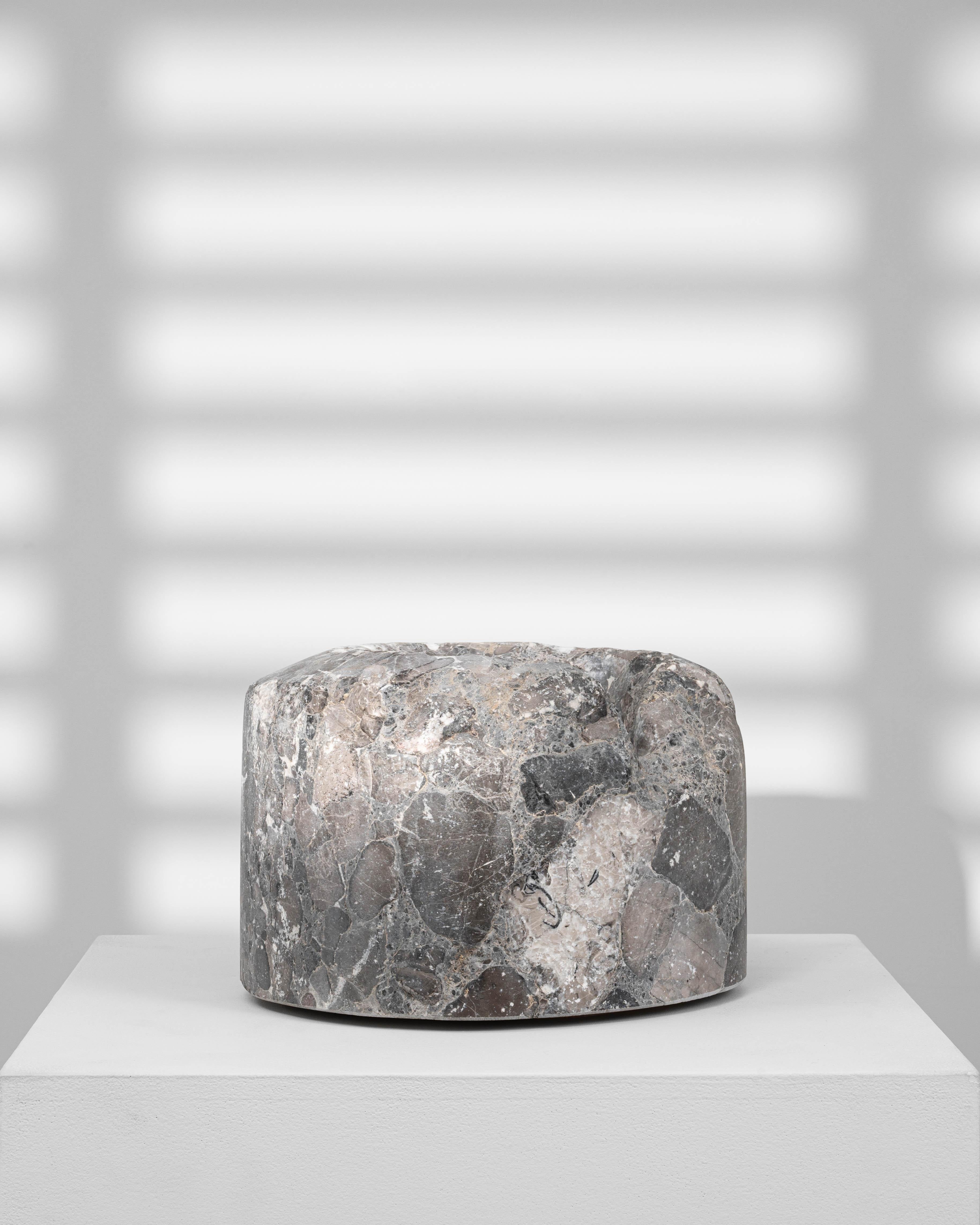 19th Century European Marble Mortar In Good Condition For Sale In High Point, NC