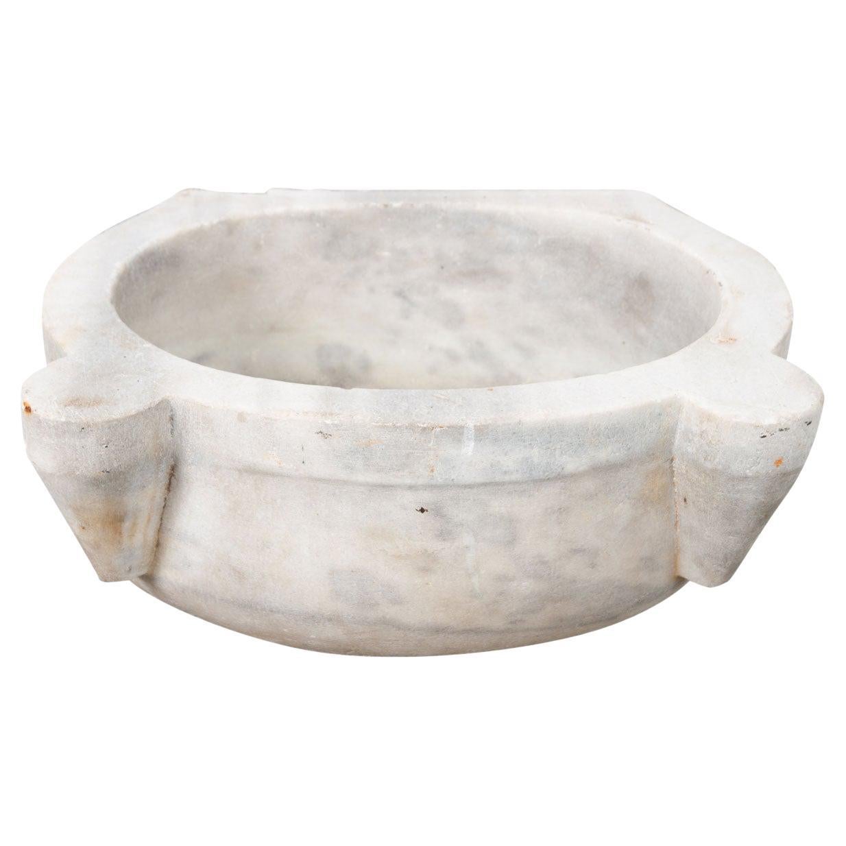19th Century European Marble Water Basin For Sale