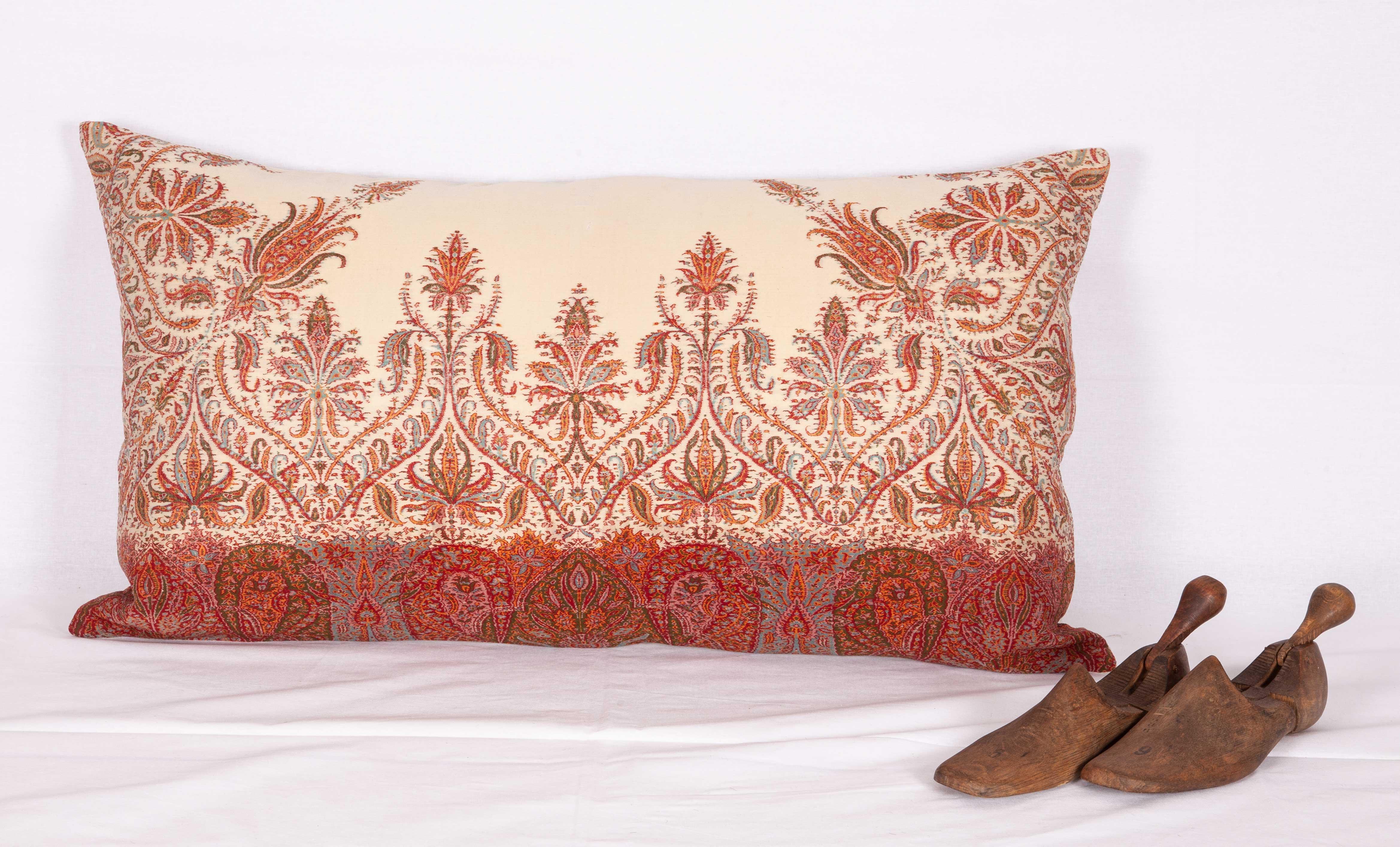 French 19th Century European Paisley Wool Pillow