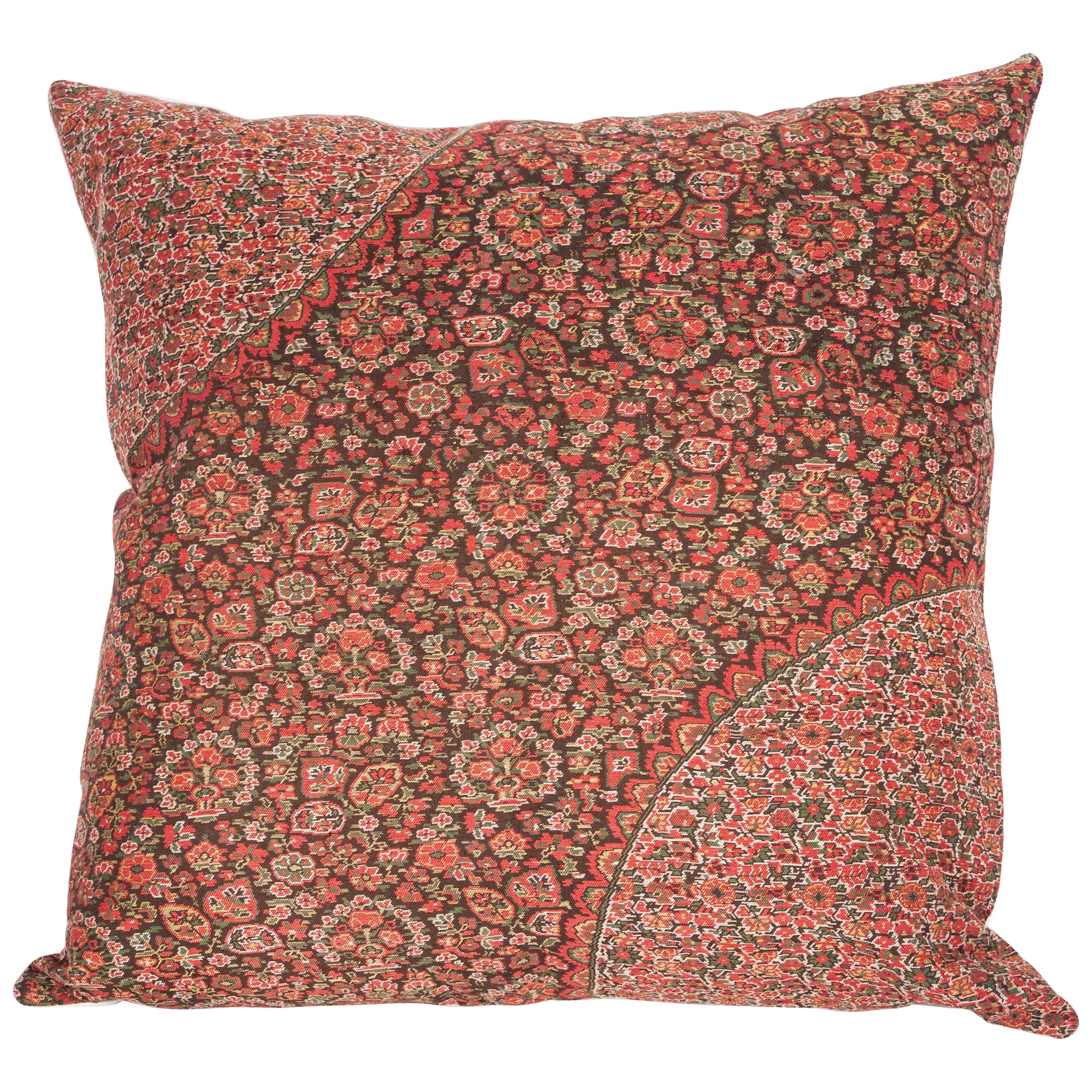 19th Century European Paisley Wool Pillow