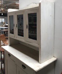 19th Century European Pine Buffet with Hutch
