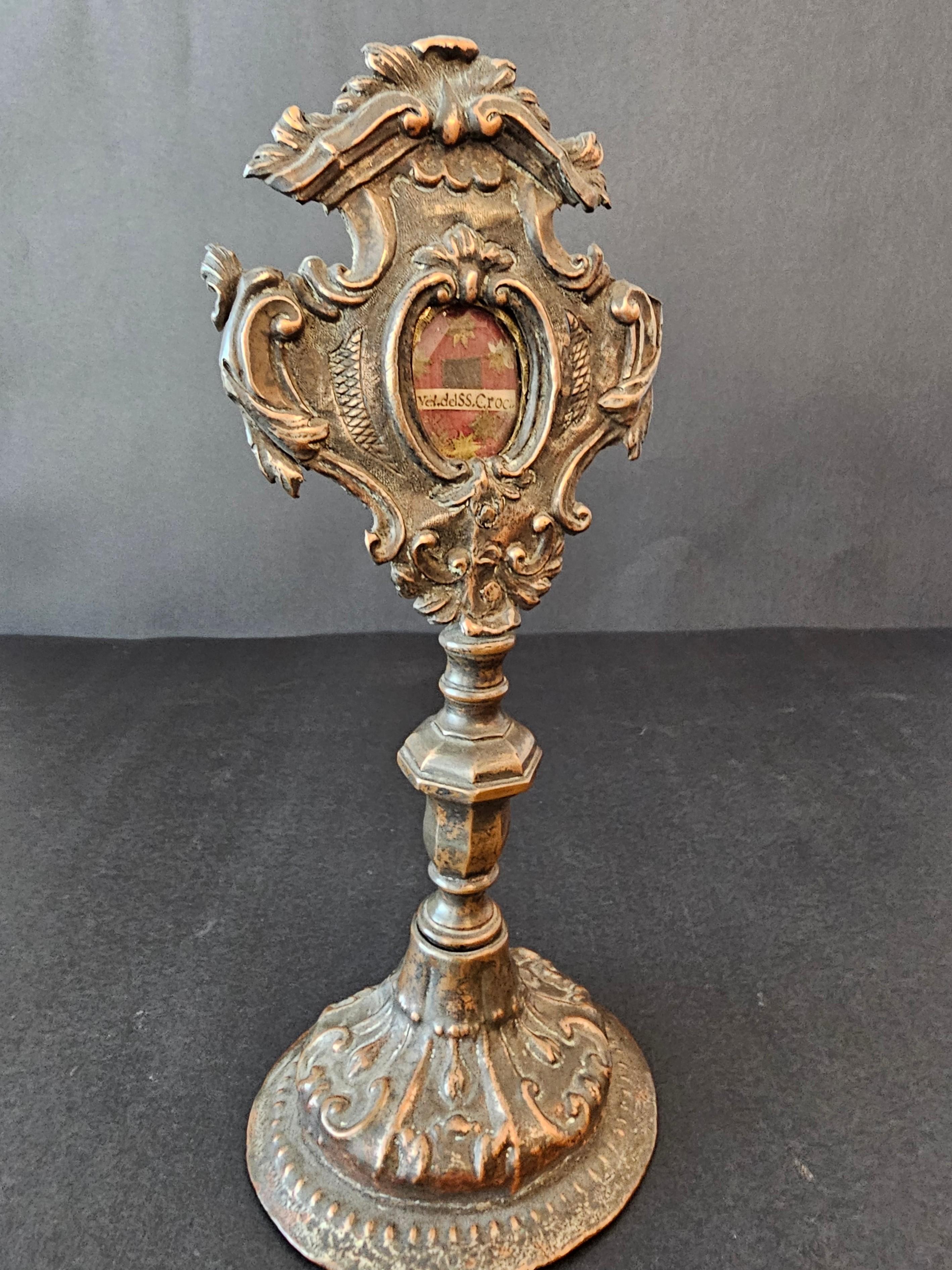 Europäische religiöse Altarreliquary-Monstrance des 19. Jahrhunderts mit Relic 12