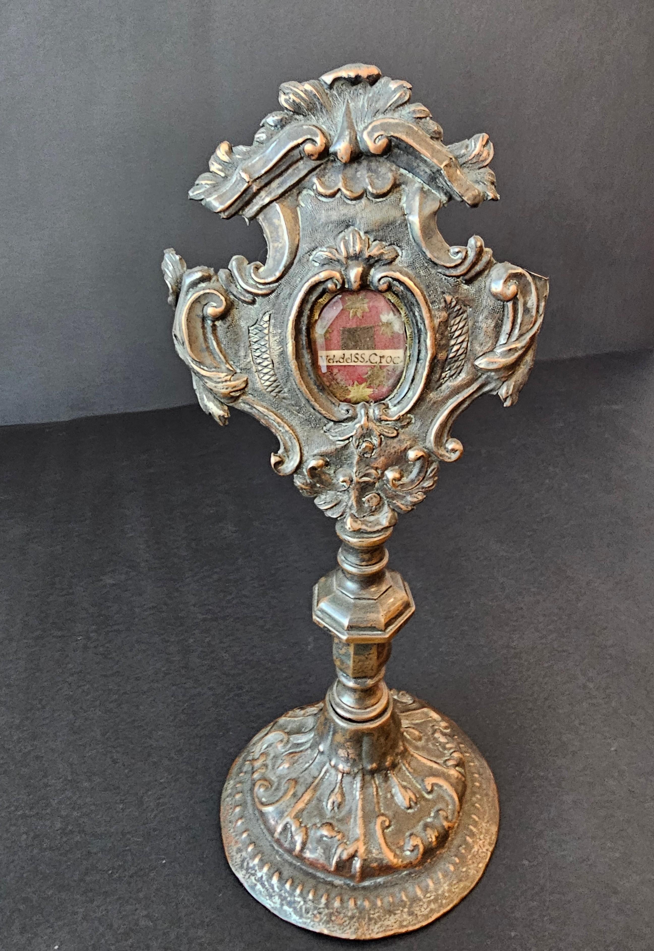 Europäische religiöse Altarreliquary-Monstrance des 19. Jahrhunderts mit Relic 2