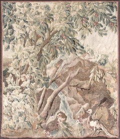 Frammento di arazzo europeo del XIX secolo