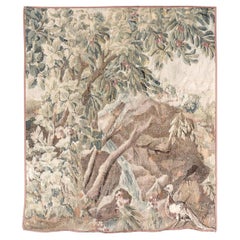 Frammento di arazzo europeo del XIX secolo