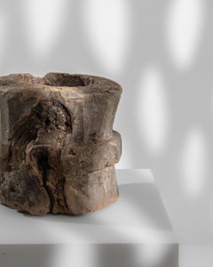 19th Century European Wooden Mortar