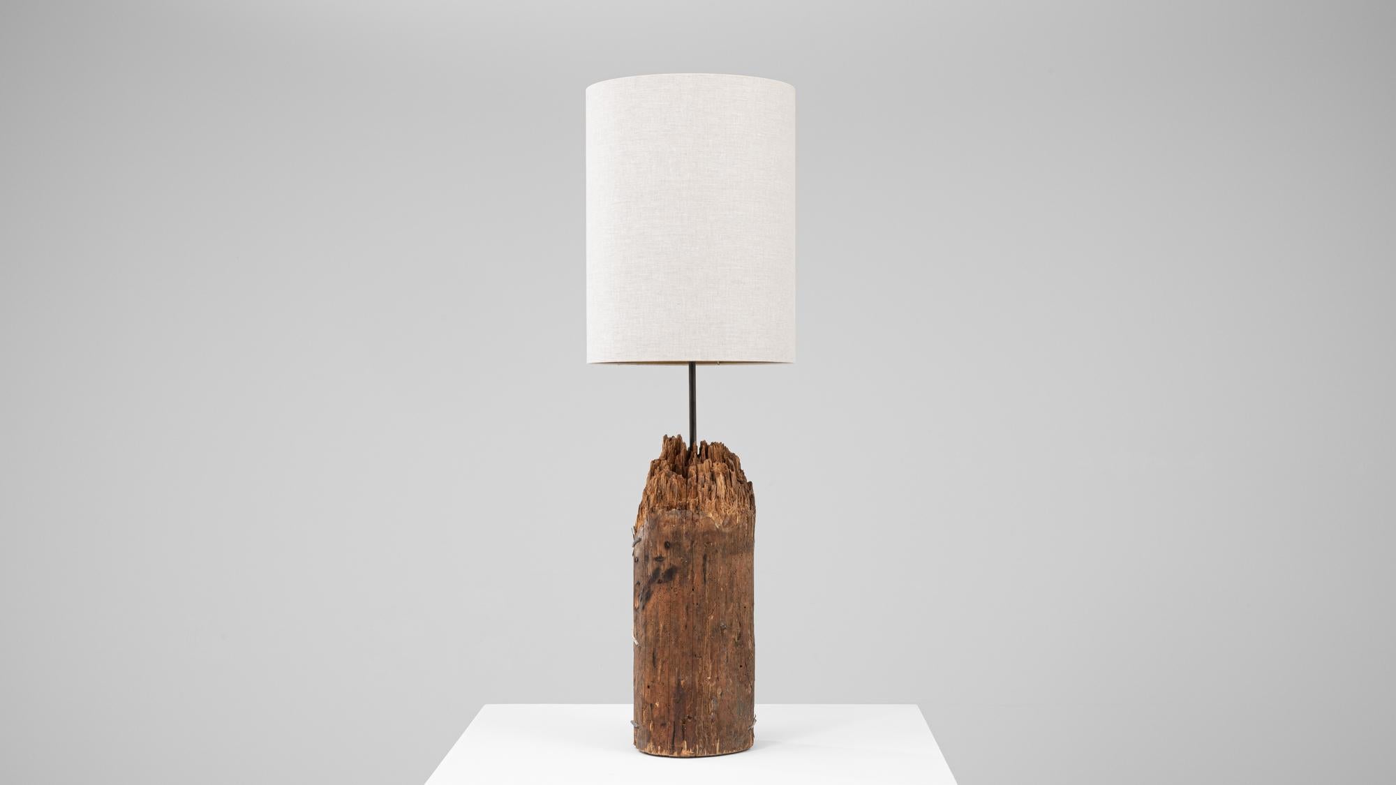 Lampada da tavolo in legno europea del XIX secolo in vendita 2