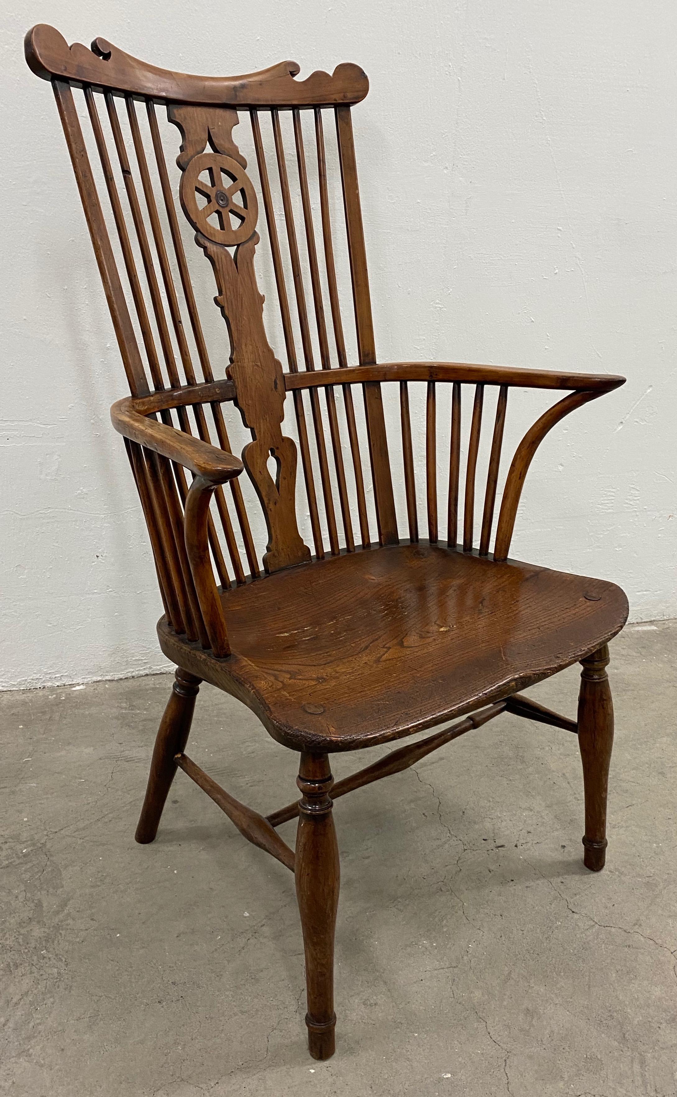 19th century European yew wood high back windsor armchair

Fine hand carved custom made high back Windsor armchair. The chair is made from solid European (common) Yew wood.

The chair measures 26.5
