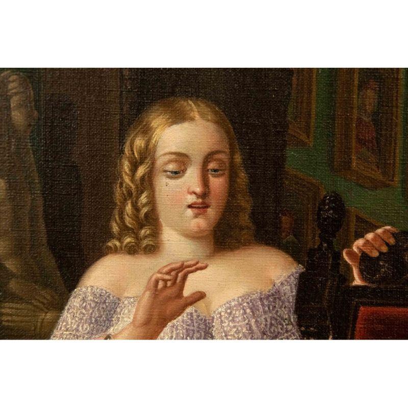 Évaluation du XIXe siècle de la peinture d'expert de l'art Huile sur toile Excellent état - En vente à Milan, IT