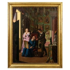 Évaluation du XIXe siècle de la peinture d'expert de l'art Huile sur toile