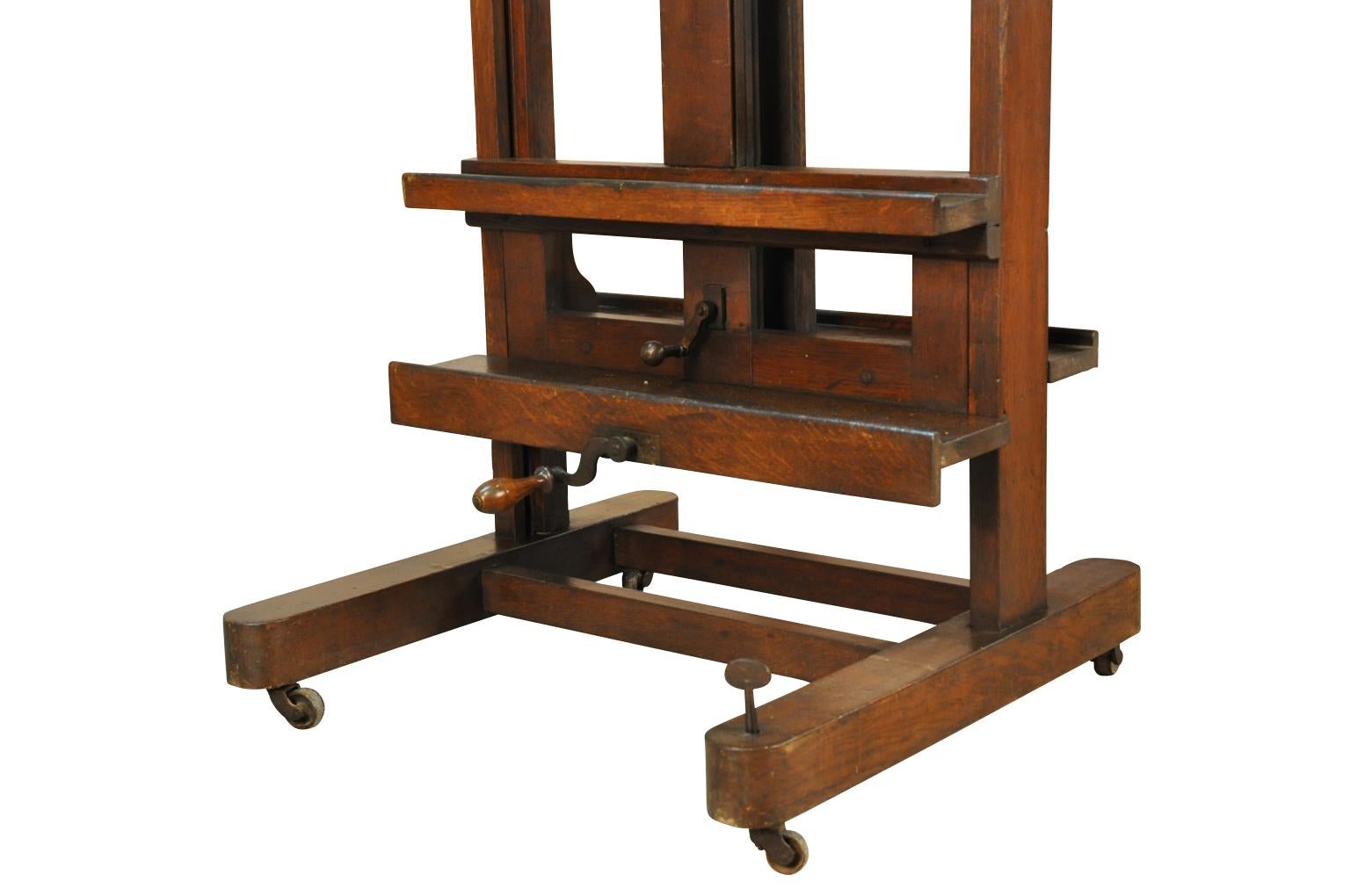 French 19th Century Exceptional Artist Easel, Chevalet