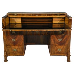 19th Century Exceptional Biedermeier Walnut Drop Front Desk. Vienna, c. 1825.