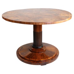 19th Century Exceptional Biedermeier Walnut Salon Table. Vienna, c. 1820.