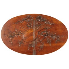 19th Century Exceptional French Decoration with Musical Instruments and Flowers
