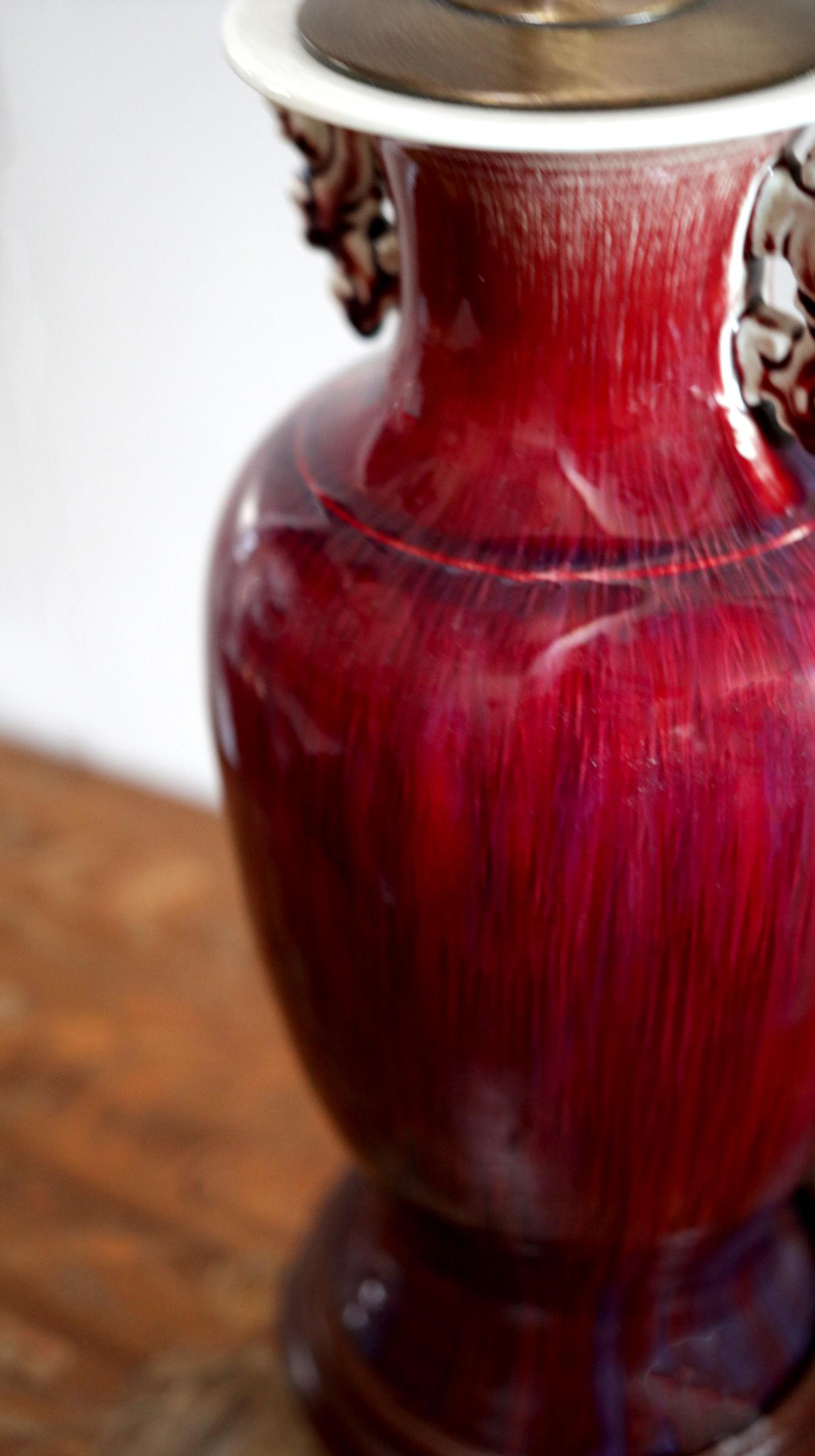 oxblood table lamps