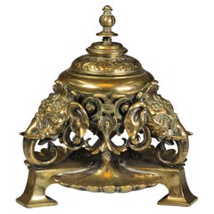 19th Century Exoticism Elephant Inkwell