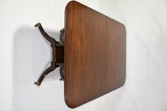 19th Century Expandable English Regency Double Pedestal Dining Room Table