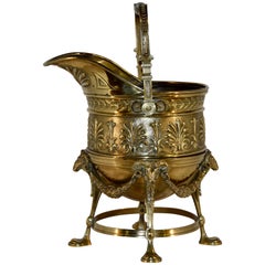 19th Century Exquisite Brass Coal Hod