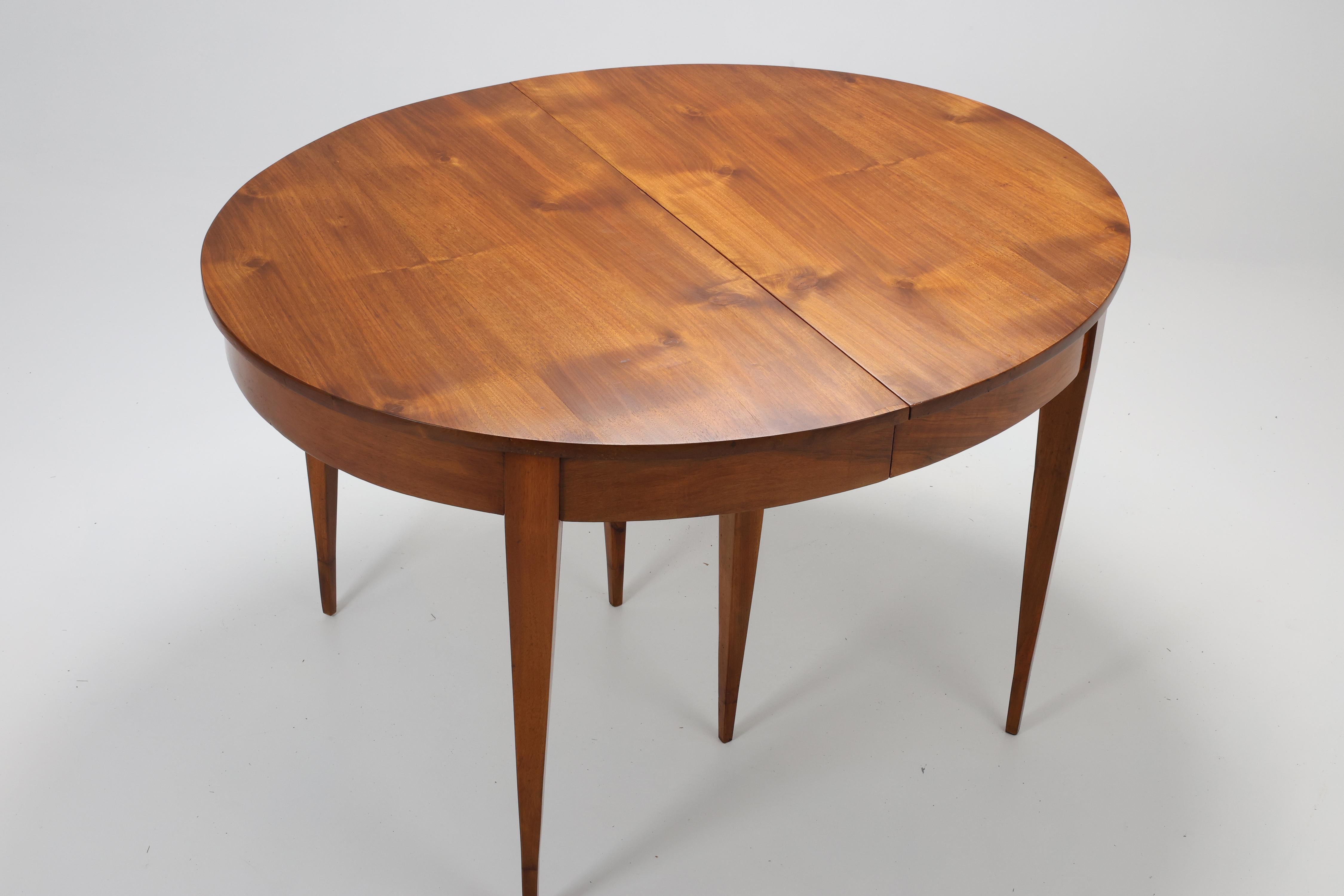 19th Century 19th-Century Extendable Oval Dining Table For Sale