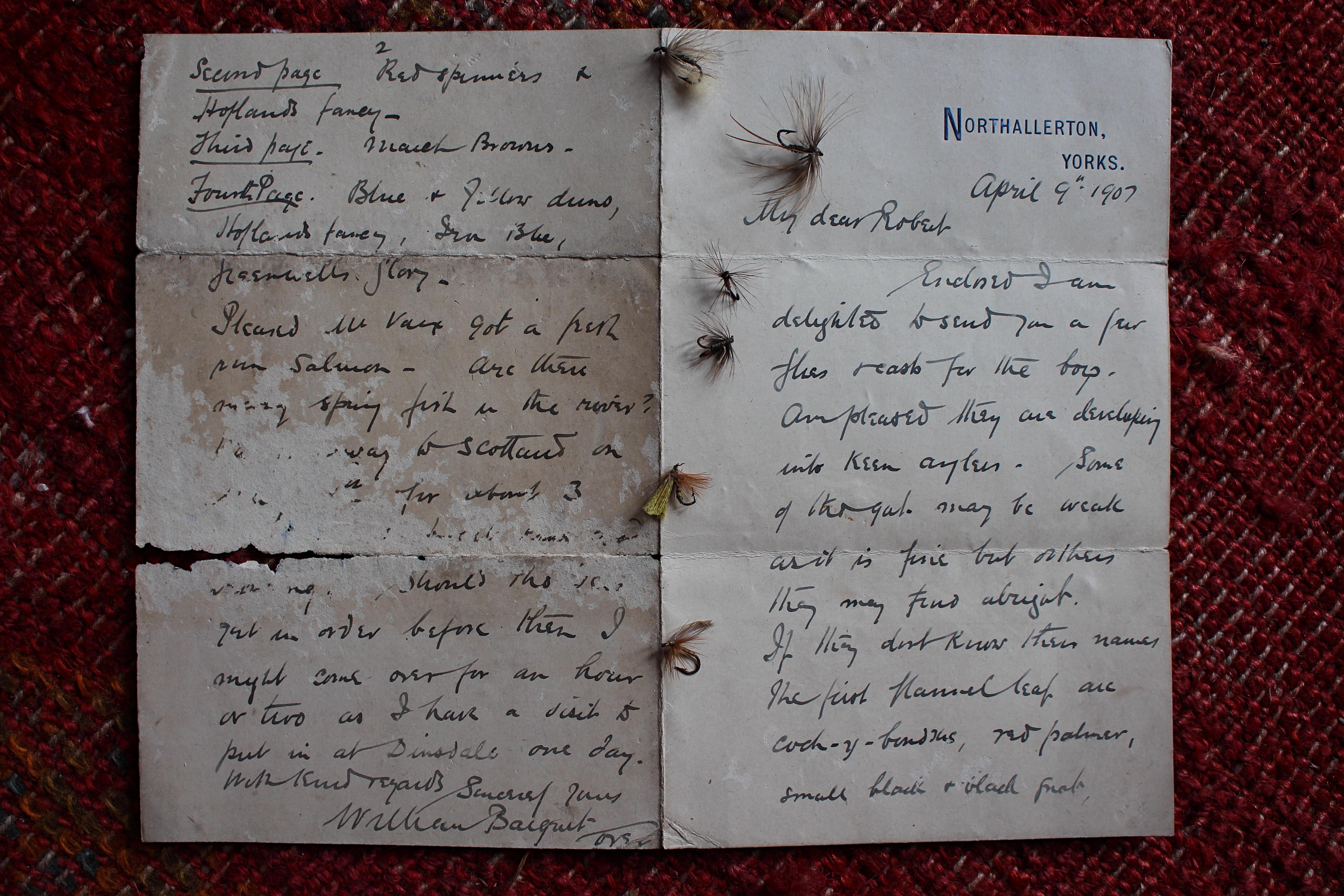 Collezione del XIX secolo di documenti ed ephemera sulla pesca a mosca 1856-1862 in vendita 3