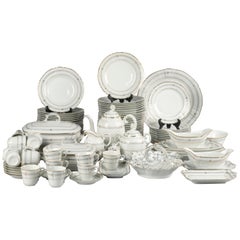 19th Century Extensive Porcelain Dining Service 
Vieux Paris
