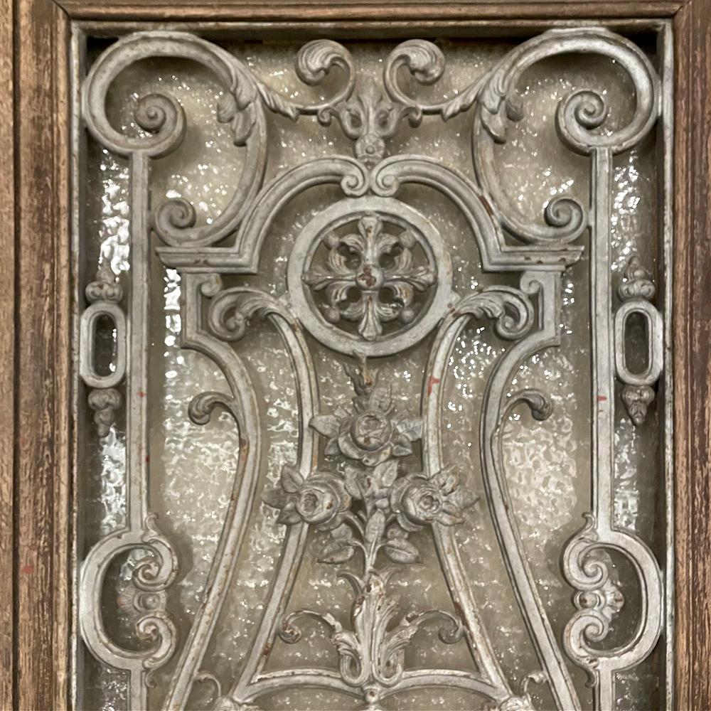 19th Century Exterior Door with Cast Iron Insert 6