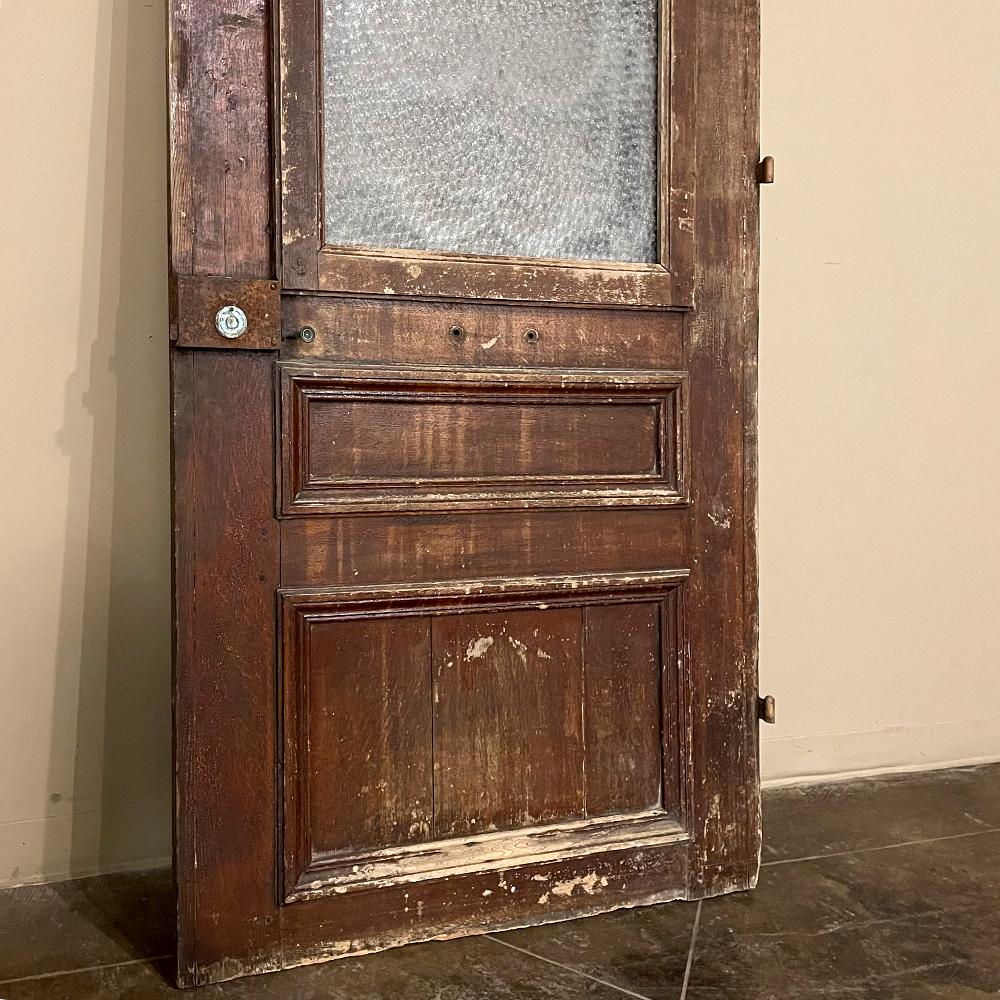 19th Century Exterior Door with Cast Iron Insert 9