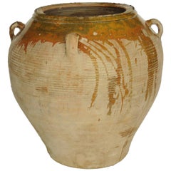 19th Century Extra Fat Glazed Ceramic Jar