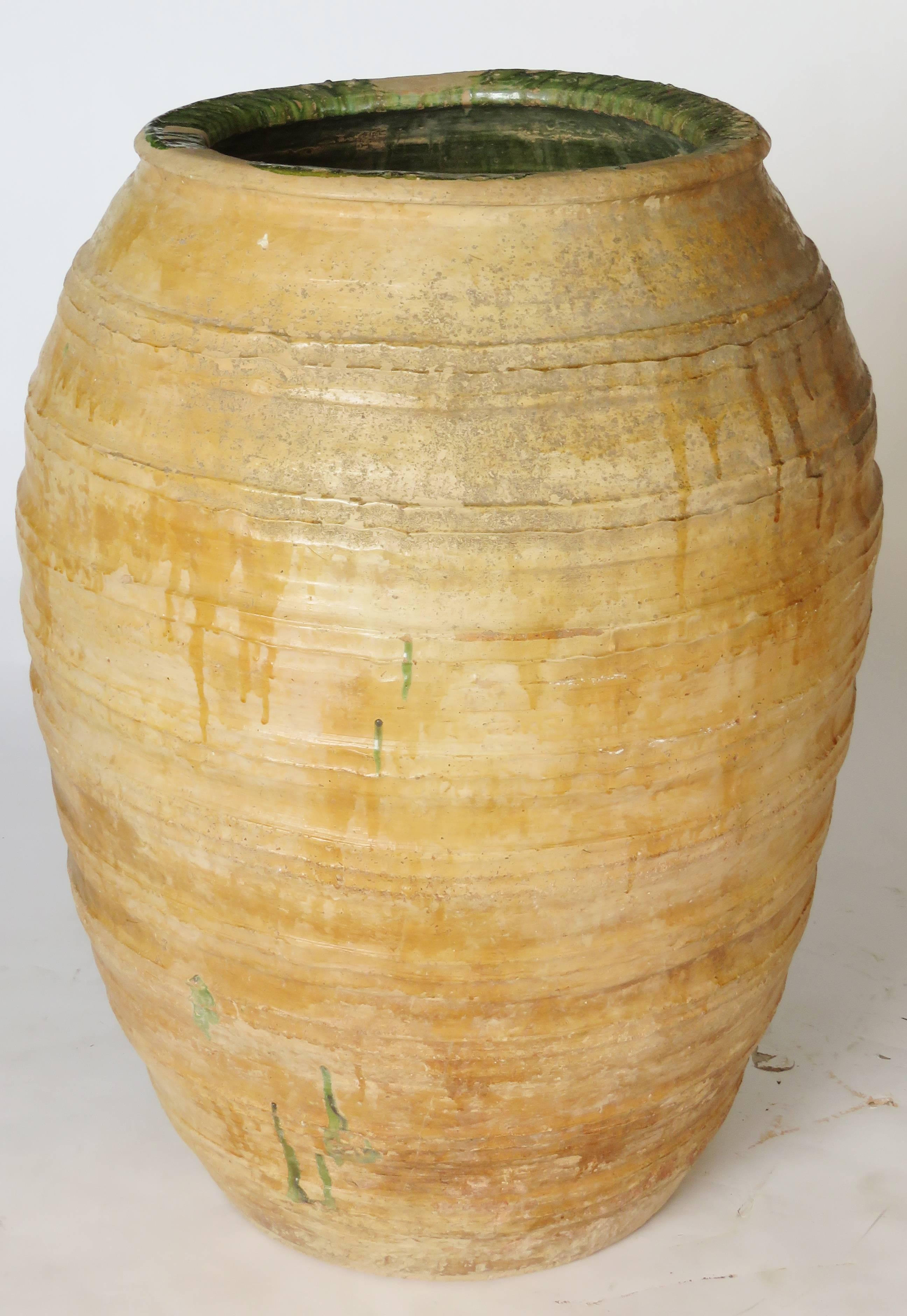 Spanish 19th Century Extra Large Ceramic Jar For Sale