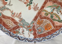 19th Century Extra Large Japanese Decorated Wall Platter
