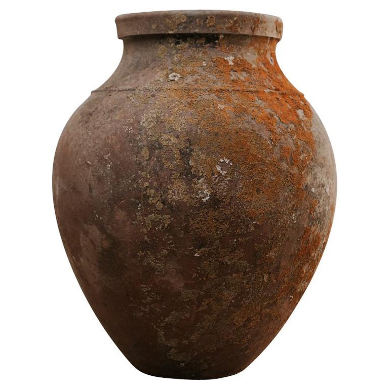 19th Century Extra Large Spanish Terracotta Wine Barrel at 1stDibs