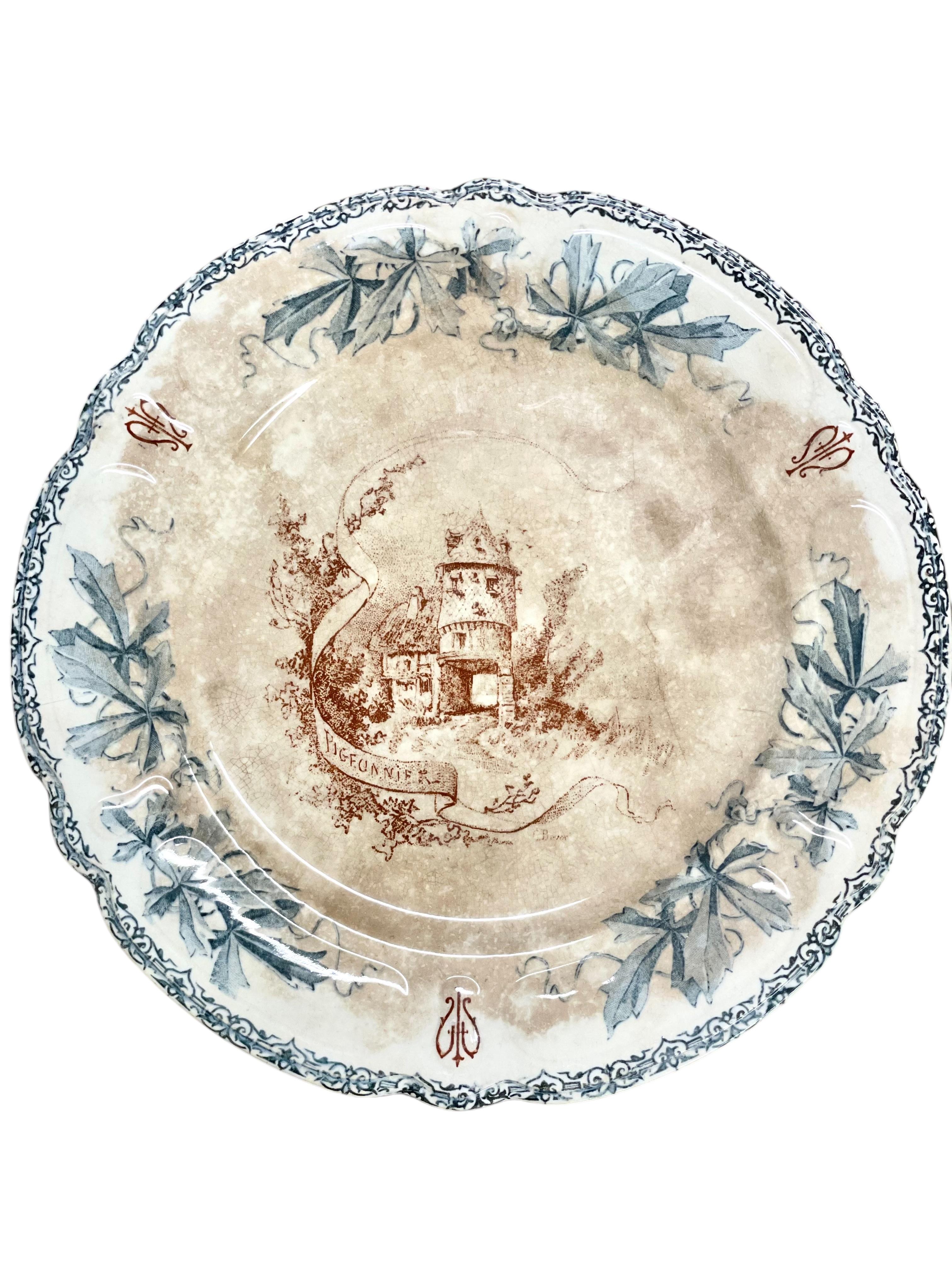 Vajilla Faïence del siglo XIX de Choisy-Le Roi en venta 5