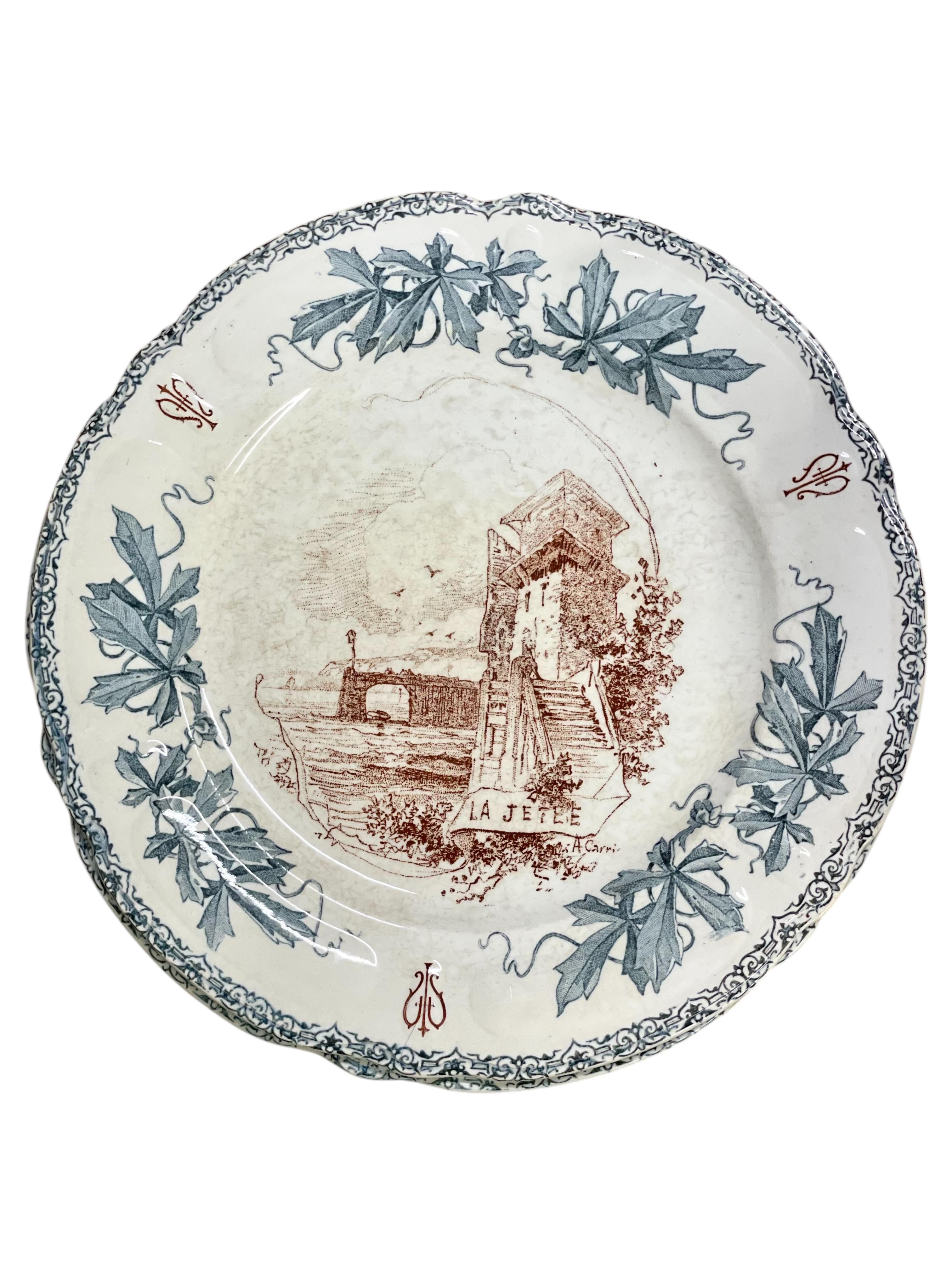 Vajilla Faïence del siglo XIX de Choisy-Le Roi en venta 8